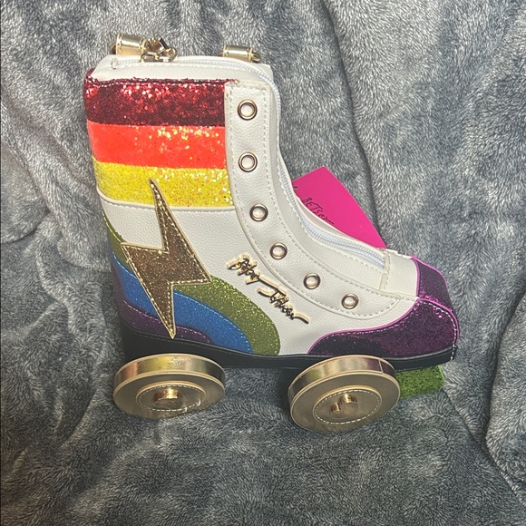 Betsey Johnson Colorful Roller Skate Shoe - Picture 2 of 3